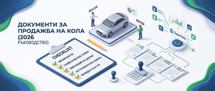 Документи за продажба на автомобил 2026 | SuperHelp